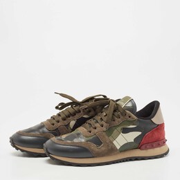 Valentino: Многоцветные кроссовки Rockrunner Camouflage