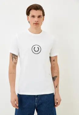 Fred Perry: Белая футболка 