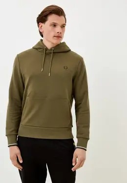 Fred Perry: Толстовка цвета хаки