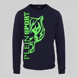 Philipp Plein: Синий свитшот  Tiger