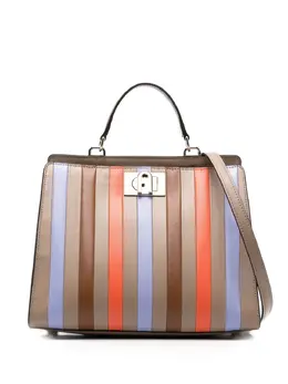 Furla: Сумка-шоппер в полоску 