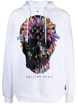 Philipp Plein: Белая толстовка Skull