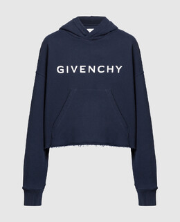 Givenchy: Синяя толстовка 