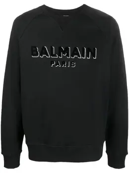 Balmain: Свитшот с принтом 