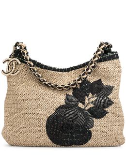 Chanel Pre-Owned: Бежевая сумка 