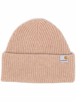 Carhartt WIP: Коричневая шапка 