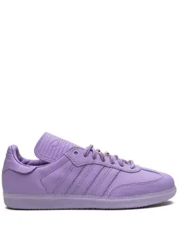 adidas: Фиолетовые кроссовки  Samba