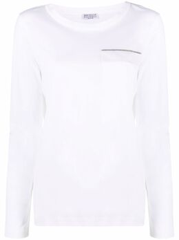 Brunello Cucinelli: Длинная футболка  Monili