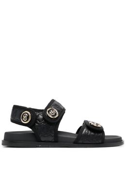 Salvatore Ferragamo: Чёрные сандалии 