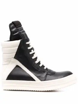 Rick Owens: Чёрные кроссовки Geobasket