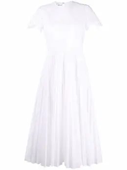 Valentino: Плиссированное платье 