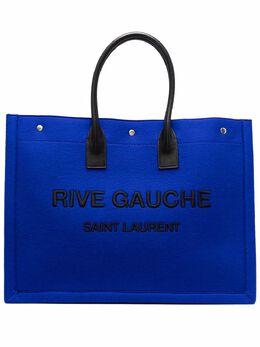 Saint Laurent: Голубая сумка-шоппер  Rive Gauche