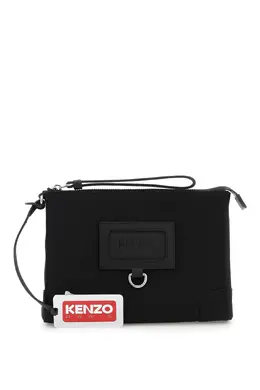 KENZO: Серебристый клатч