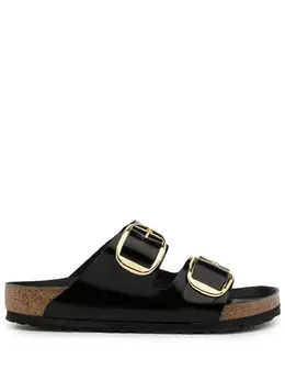 Birkenstock: Чёрные сандалии 