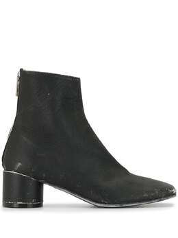 MM6 Maison Margiela: Чёрные ботинки 
