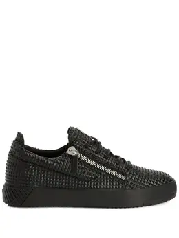 Giuseppe Zanotti: Чёрные кроссовки  Frankie