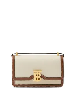 Burberry: Светлая сумка через плечо  TB