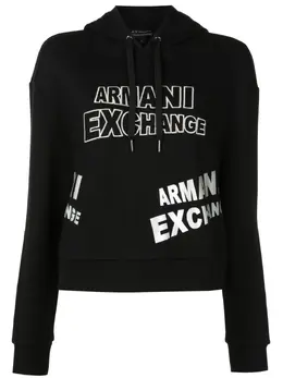 Armani Exchange: Толстовка с принтом