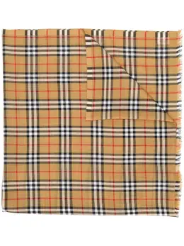 Burberry: Бежевый шарф  Vintage Check