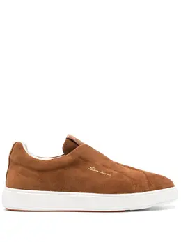 Santoni: Коричневые кроссовки 