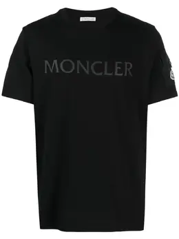 Moncler: Футболка с принтом