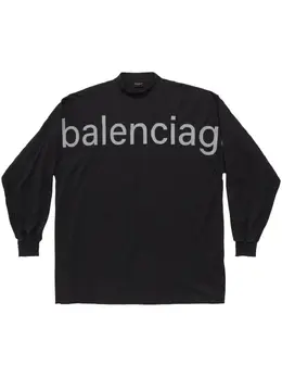 Balenciaga: Футболка с принтом