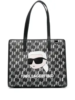 Karl Lagerfeld: Чёрная сумка-шоппер  Ikonik