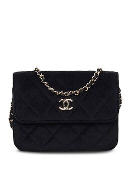 Chanel Pre-Owned: Чёрная сумка 