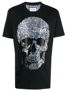 Philipp Plein: Чёрная футболка  Skull