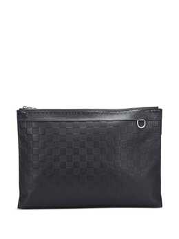 Louis Vuitton: Чёрный клатч Pochette