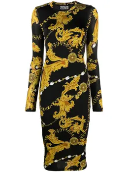Versace Jeans Couture: Платье с принтом 