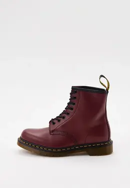 Dr. Martens: Бордовые ботинки 