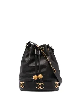 Chanel Pre-Owned: Чёрная сумка 