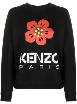 Kenzo: Свитшот с цветочным принтом 