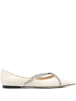 Jimmy Choo: Белые балетки  Genevi