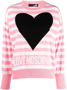 Love Moschino: Свитшот в полоску 