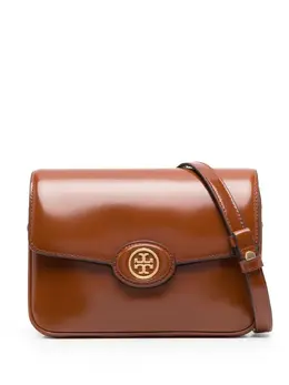 Tory Burch: Коричневая сумка через плечо 