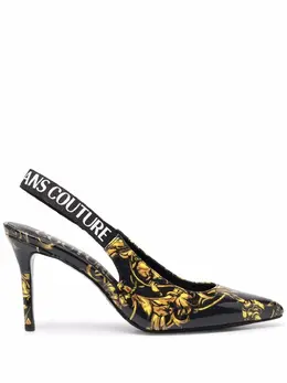 Versace Jeans Couture: Чёрные туфли 