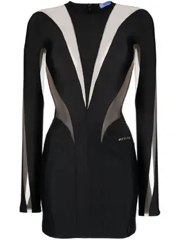 Mugler: Прозрачное платье 