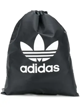 adidas: Чёрный рюкзак  Originals Trefoil