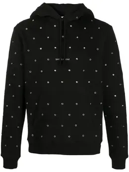 Saint Laurent: Чёрная толстовка 