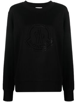 Moncler: Чёрный свитшот 