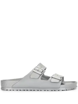 Birkenstock: Серебристые сандалии  Arizona