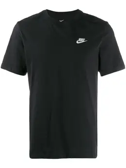 Nike: Короткая футболка  Swoosh