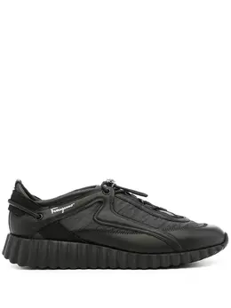 Salvatore Ferragamo: Чёрные кроссовки  Pixie