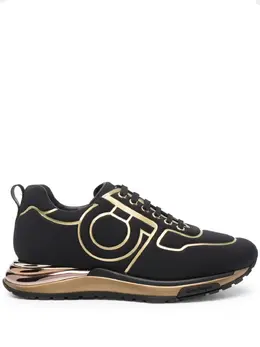 Salvatore Ferragamo: Чёрные кроссовки 