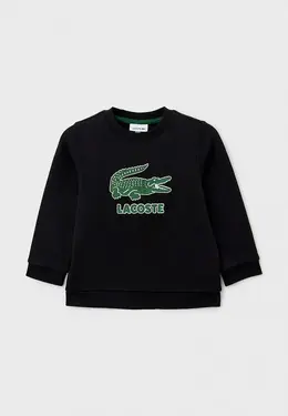 Lacoste: Чёрный свитшот 