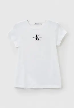 Calvin Klein Jeans: Белая футболка 