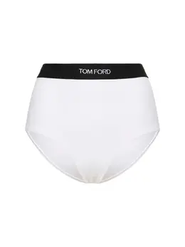 TOM FORD: Белые трусы Logo