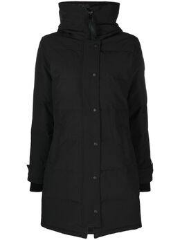 Canada Goose: Чёрный пуховик  Shelburne